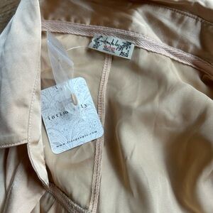 Free People Cream Pajama Top